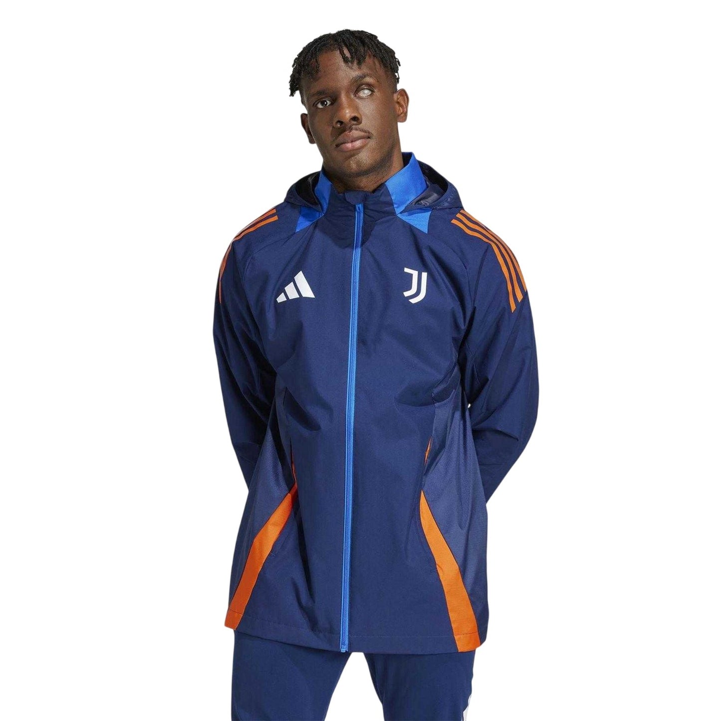Team Navy Blue - Pack Shot - Adidas Mens Tiro 24 Competition Juventus FC Tracksuit Top