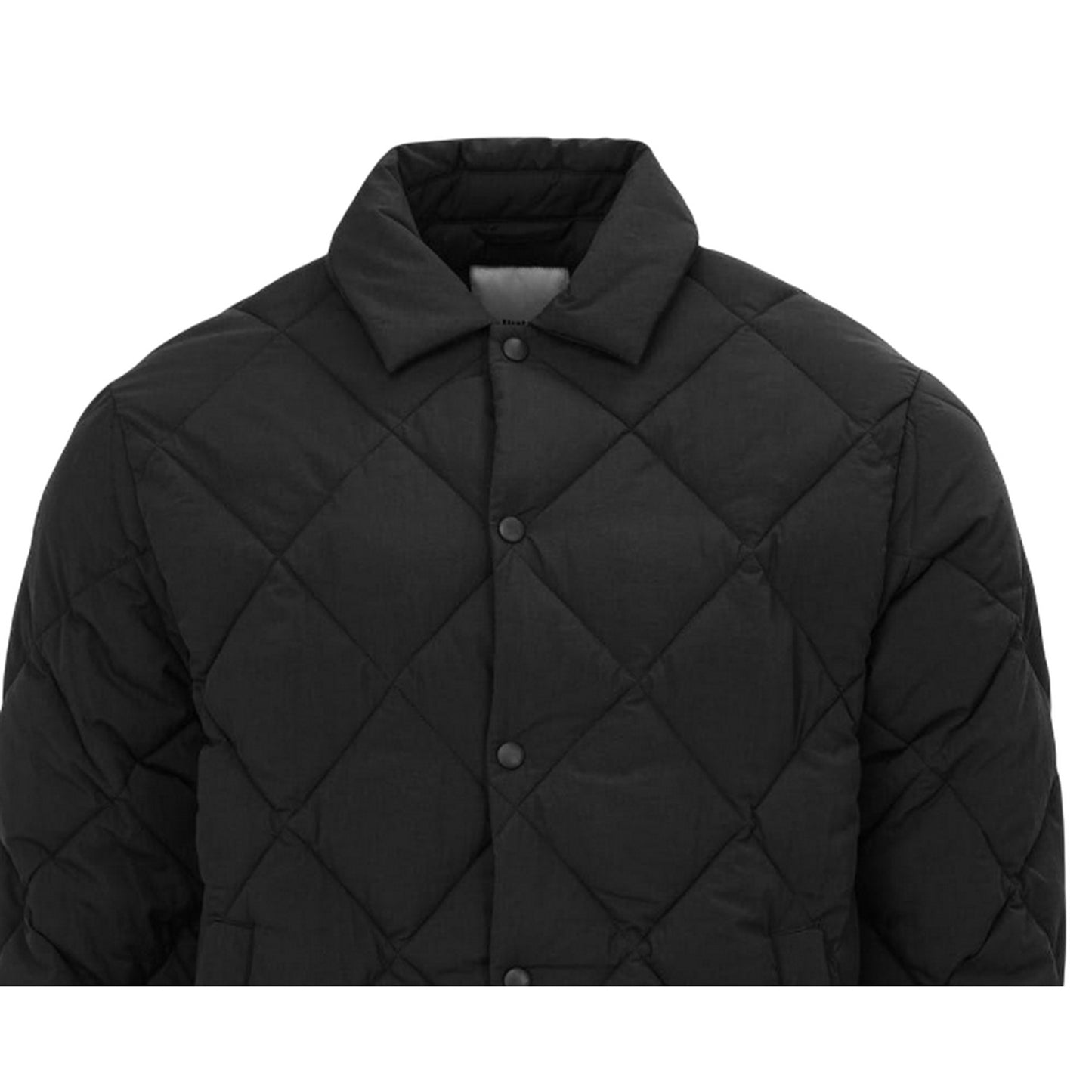 Black - Lifestyle - Firetrap Mens Quilted Button-Down Jacket