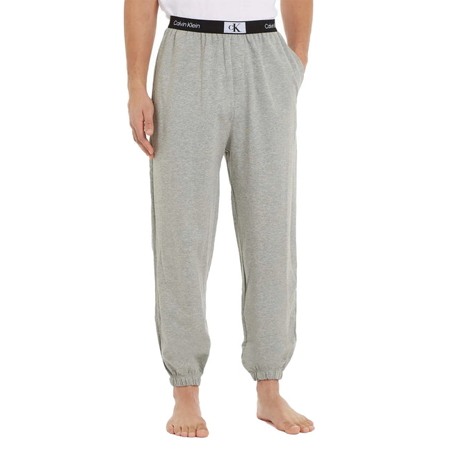 Grey - Pack Shot - Calvin Klein Mens Lounge Jogging Bottoms