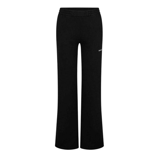 White-Black - Front - Off White Womens-Ladies Diagonal Logo Wide Leg Joggers