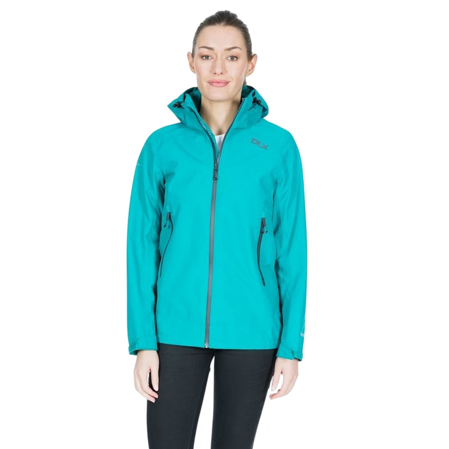 Ocean Green - Pack Shot - DLX Womens-Ladies Gayle Hooded Raincoat