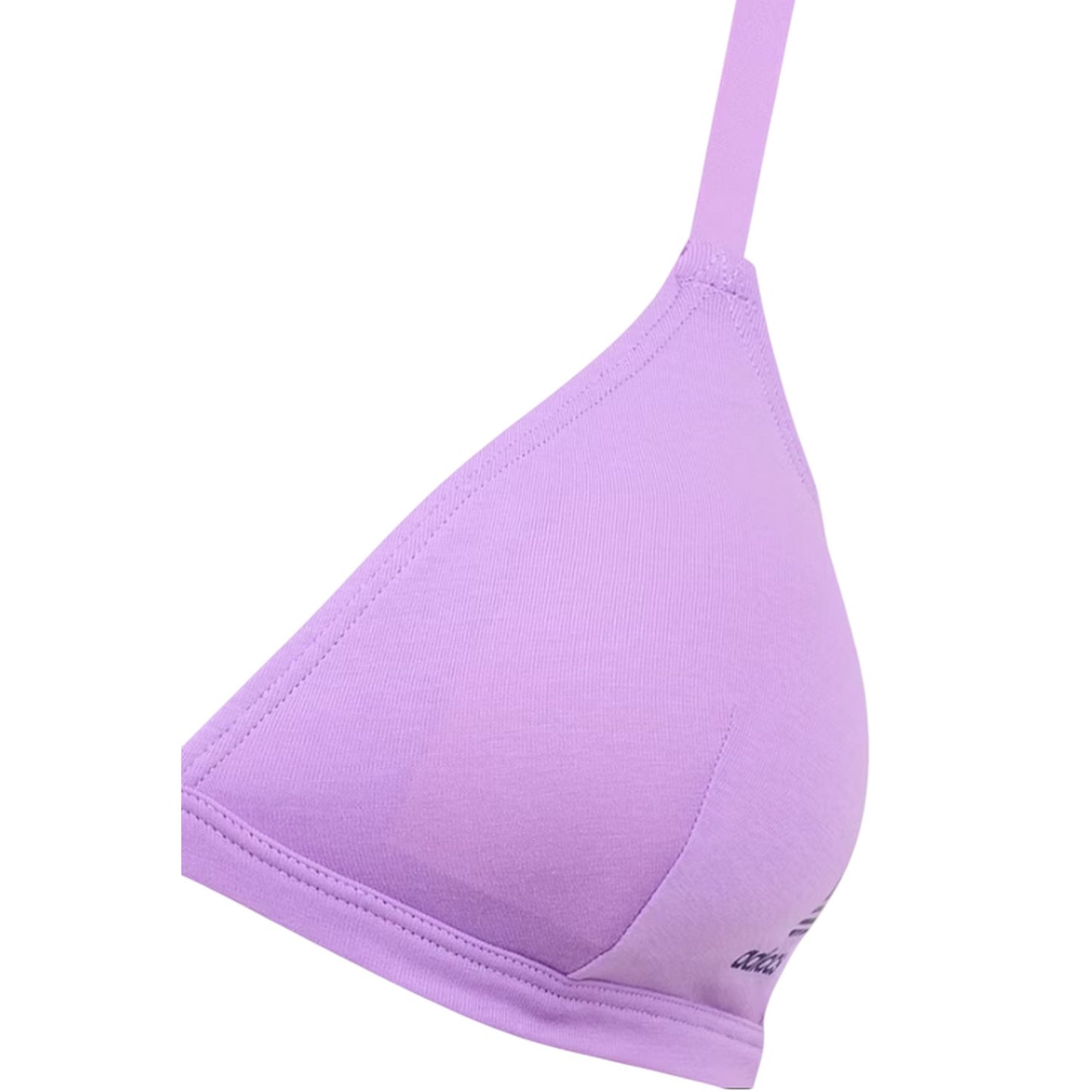 Lilac - Side - Adidas Womens-Ladies Cotton Triangle Cups Bralette
