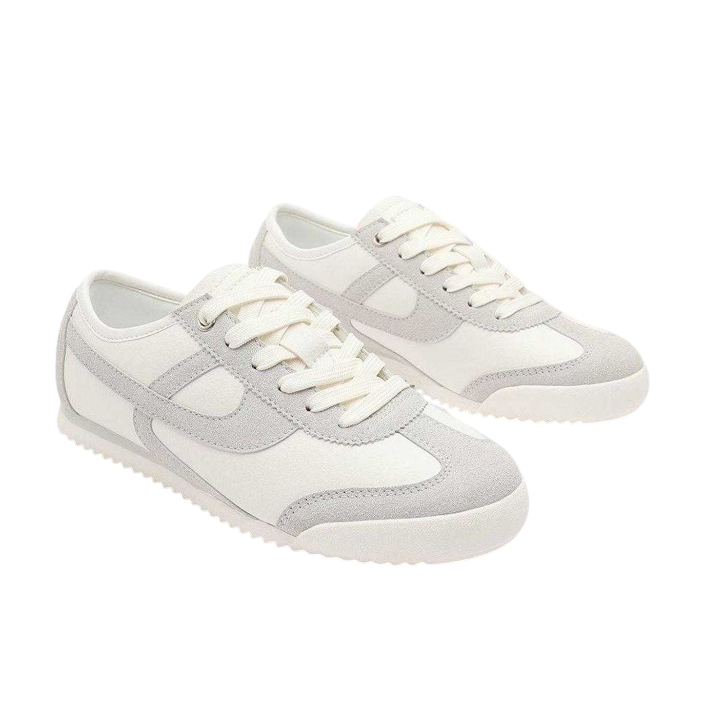 White-Grey - Lifestyle - Where´s That From Womens-Ladies Court Trainers