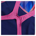 Multicoloured - Pack Shot - Speedo Womens-Ladies Recordbreaker Digital All-Over Print Training One Piece Swimsuit