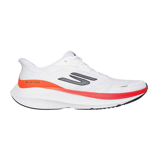 White-Orange - Front - Skechers Mens Aero Pulse Slip-In Trainers