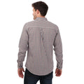 Brown - Back - Weekend Offender Mens Barbaro Checked Shirt