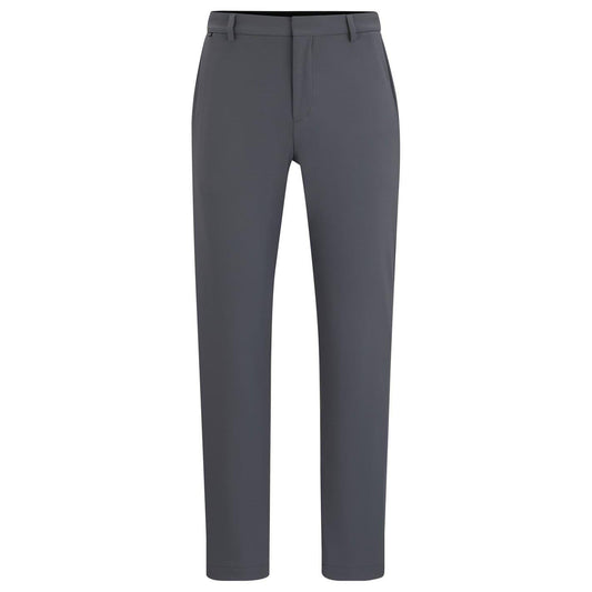 Medium Grey - Front - Boss Mens Genius Slim Trousers