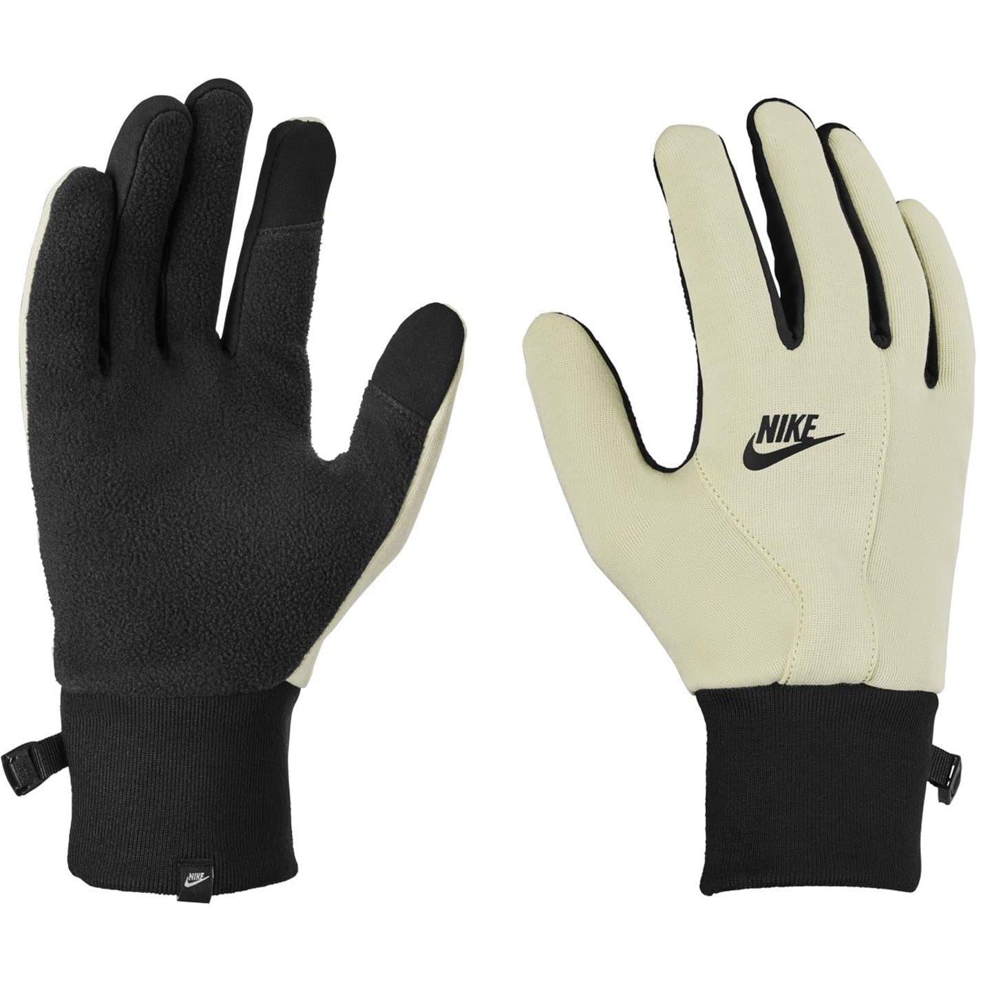 Light Khaki-Black - Side - Nike Unisex Adult Fleece Therma-Fit Gloves