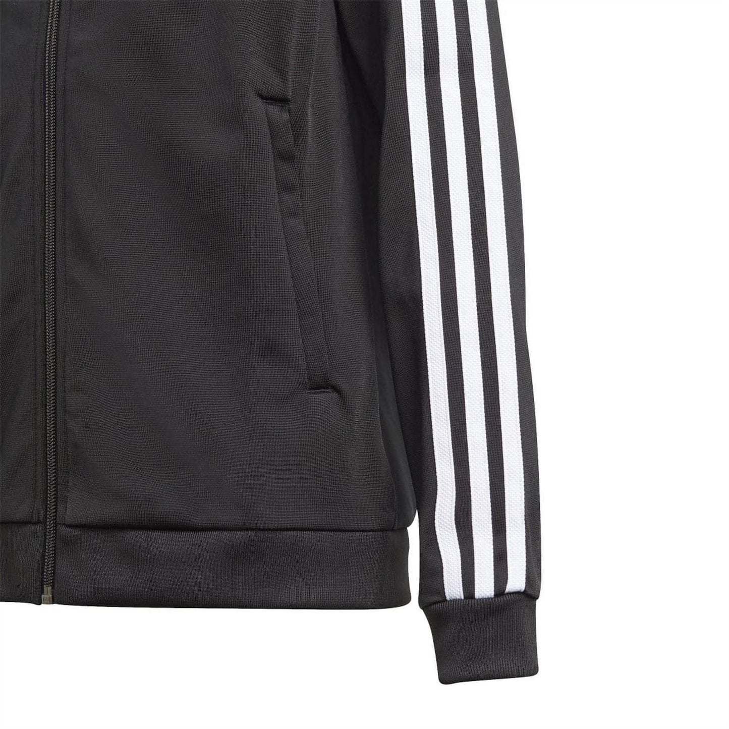 Black-White - Lifestyle - Adidas Boys Originals 3 Stripes Track Jacket