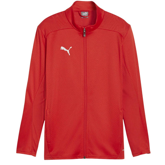 Red - Front - Puma Childrens-Kids TeamFinal Performance Training Jacket