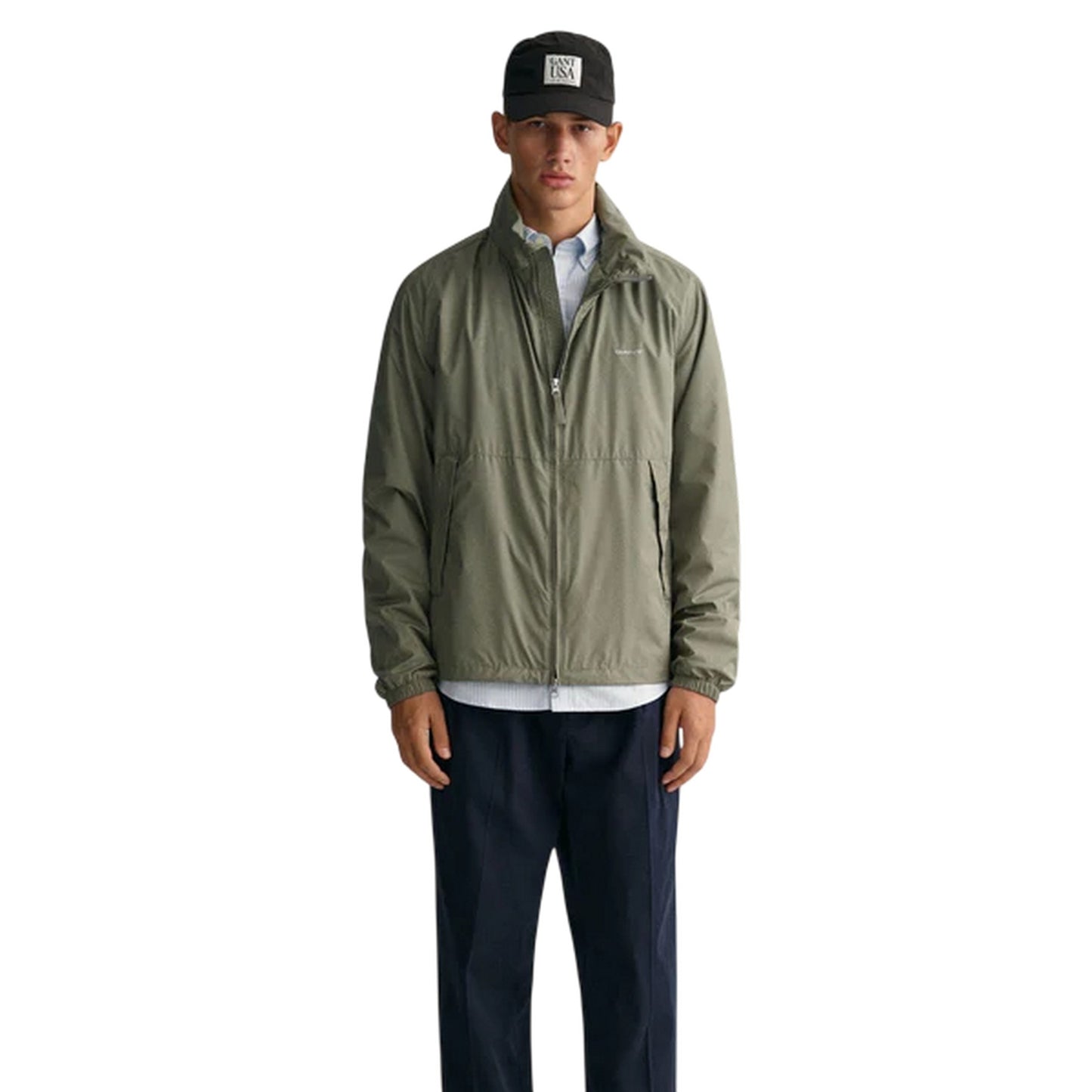 Green - Lifestyle - Gant Mens Logo Windbreaker