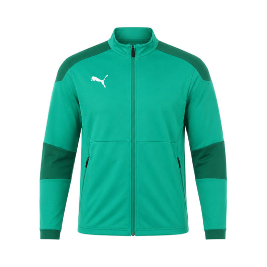 Green - Front - Puma Boys Final Slim Training Jacket