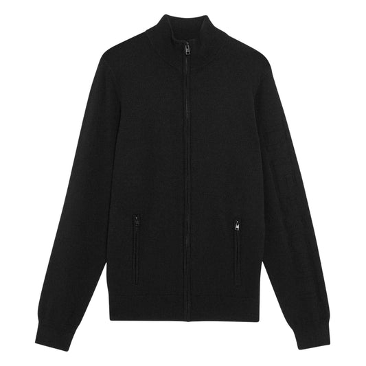 Putty - Front - Lyle & Scott Mens Mock Neck Regular Track Jacket