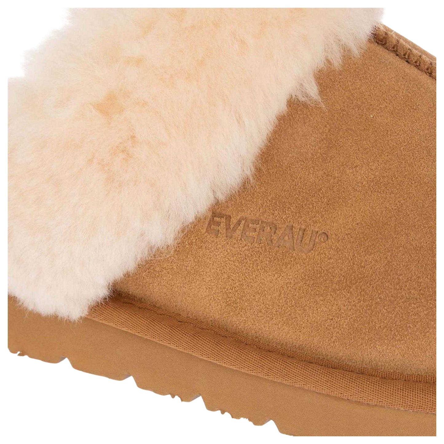 Chestnut - Pack Shot - EverAu Womens-Ladies Harrier Slippers