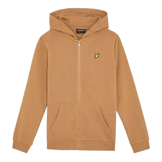 Tigers Eye - Front - Lyle & Scott Boys Hooded Sweat Jacket