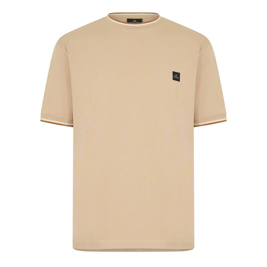 Beige - Front - Paul Smith Mens Logo T-Shirt