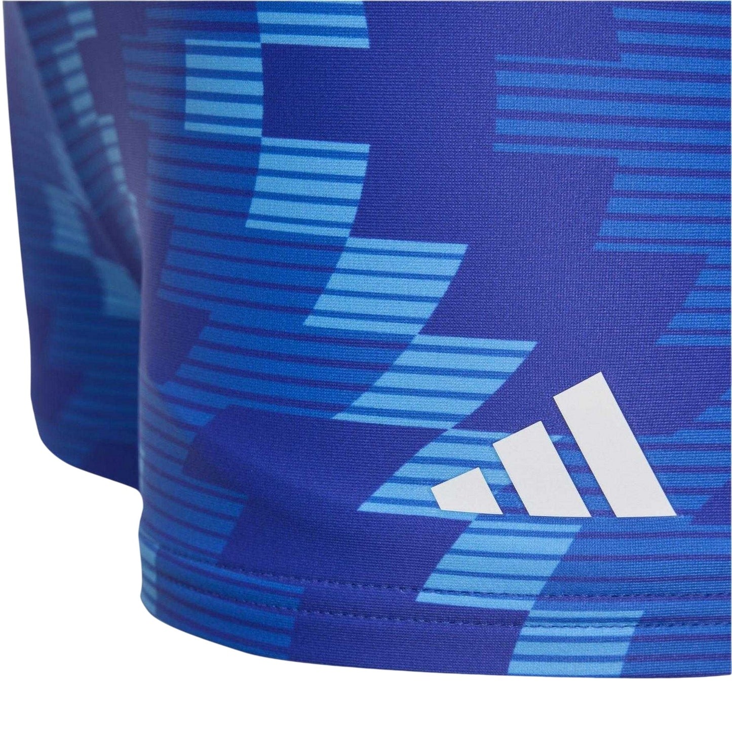 Lucid Blue - Lifestyle - Adidas Boys Geometric Swimming Trunks