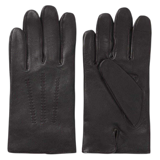 Brown - Front - Boss Mens Hainz Me Fleece Gloves