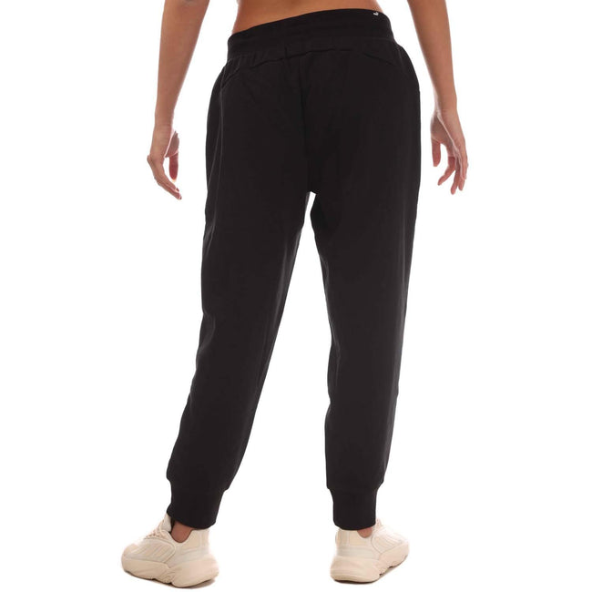 Black - Back - Puma Womens-Ladies Essentials Sweatpants