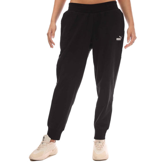 Black - Front - Puma Womens-Ladies Essentials Sweatpants