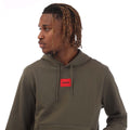 Beige - Back - Hugo Mens Daratschi Logo Hoodie