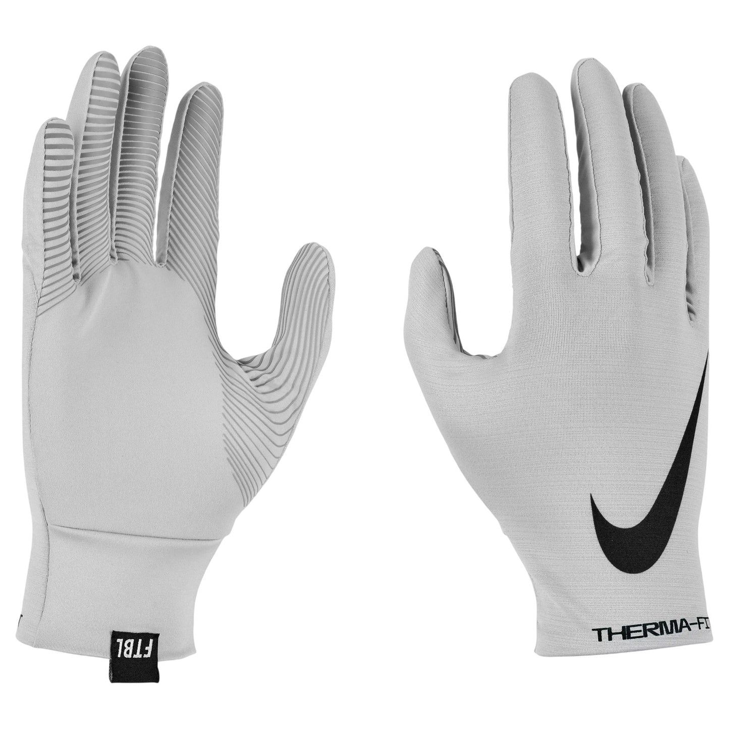 Grey-Black - Side - Nike Mens Therma-Fit Glove Liner