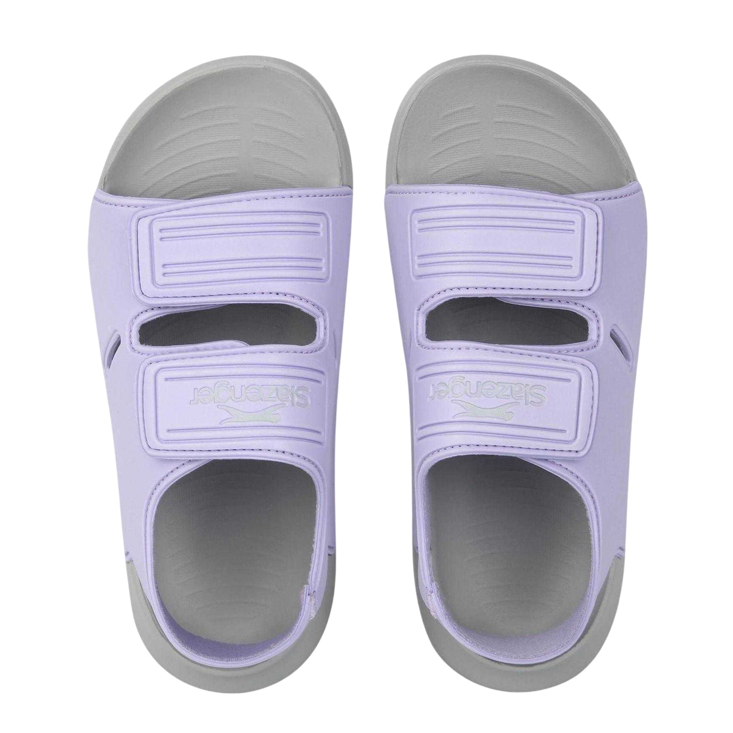 Purple - Lifestyle - Slazenger Childrens-Kids Hook and Loop Sports Sandals