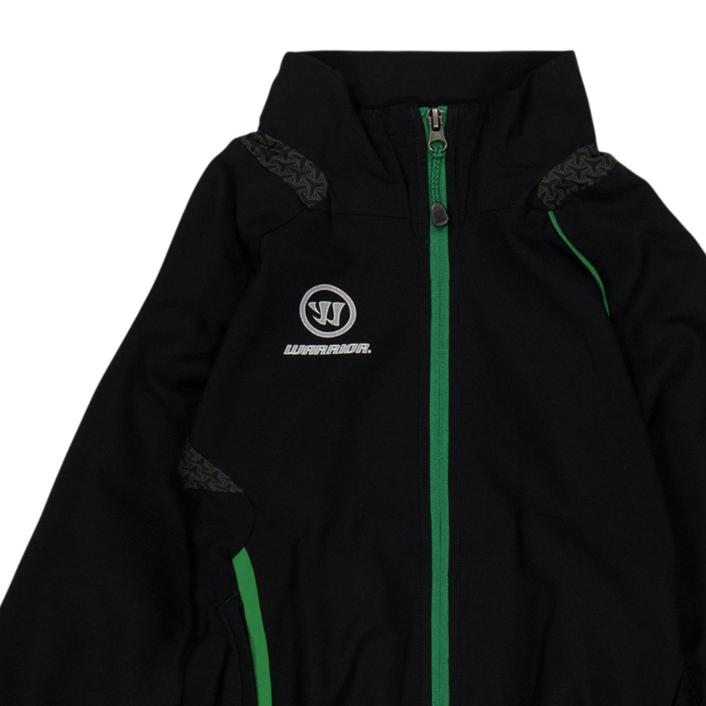 Black - Side - Warrior Childrens-Kids Performance Training Jacket