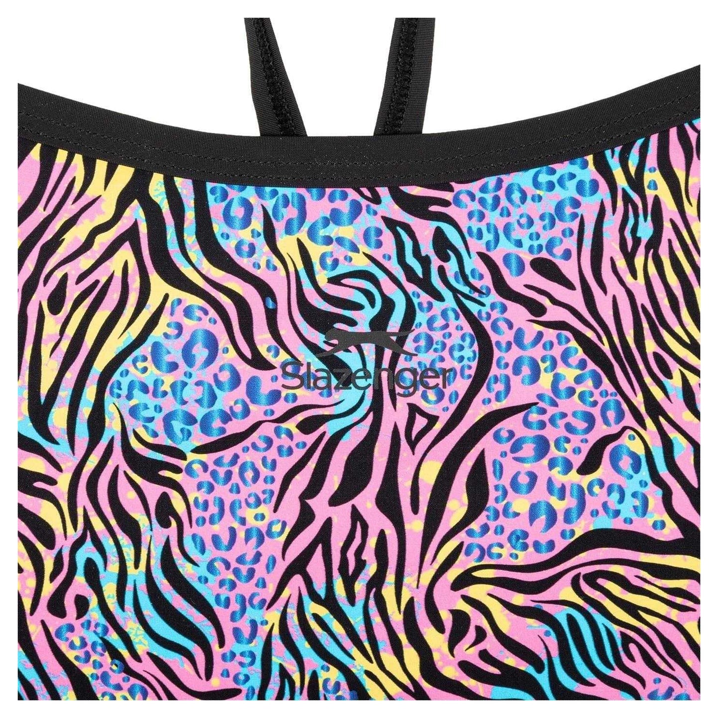Swimming Pool - Side - Slazenger Girls Animal Print One Piece Swimsuit