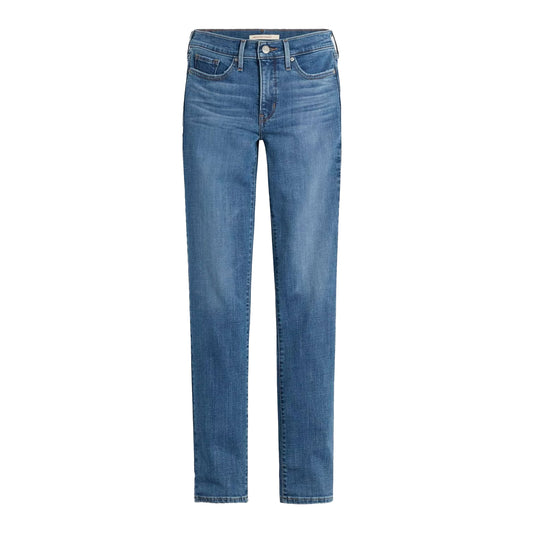 Lapis Gem - Front - Levis Womens-Ladies 314 Denim Straight Jeans