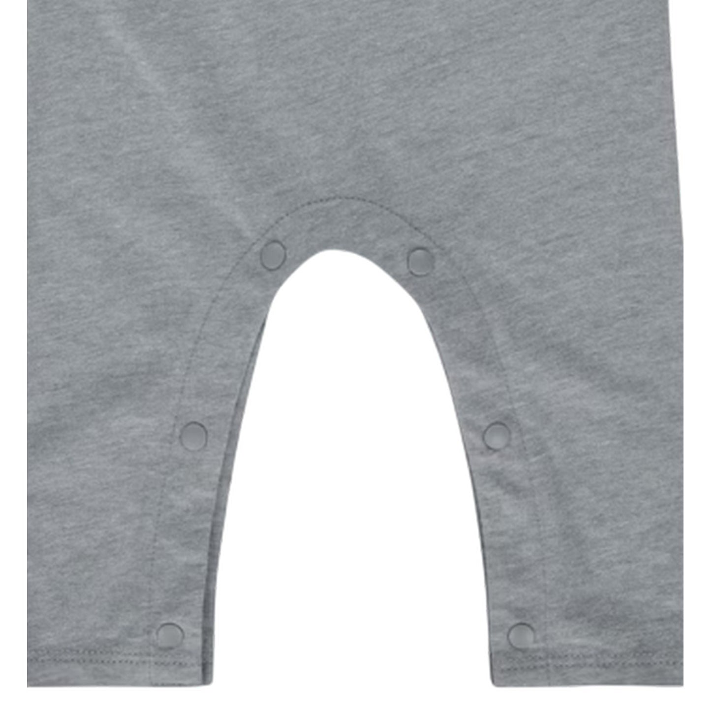 Grey Heather Marl - Side - Nike Baby Logo Crew Neck Romper
