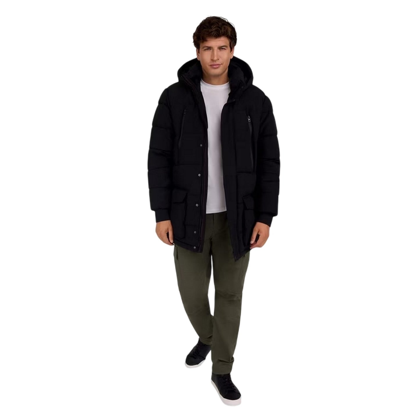 Black - Lifestyle - Minoti Mens Padded Parka