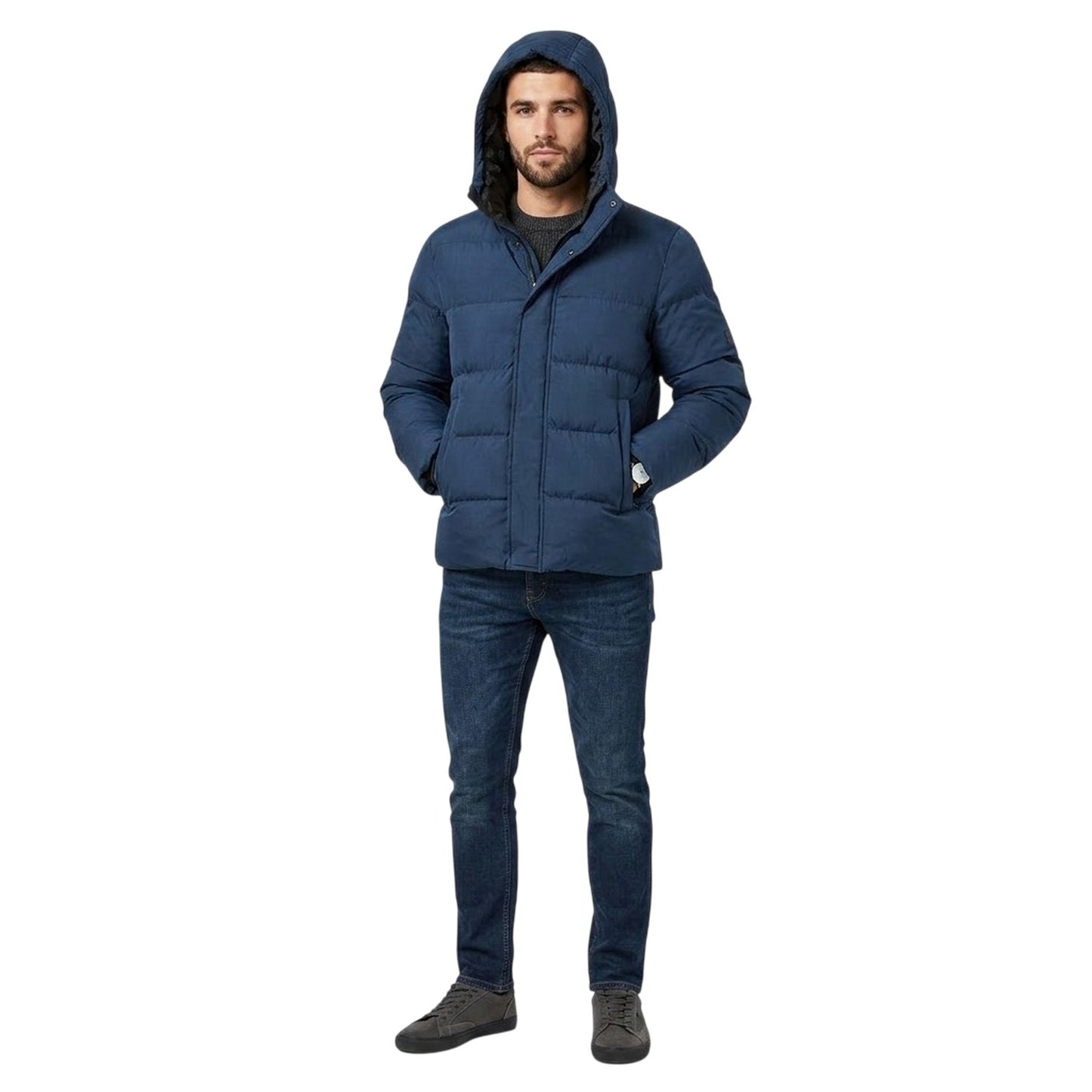 Navy - Lifestyle - NYC Mens Icefall Puffer Jacket