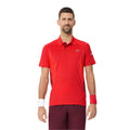 Red - Side - Lacoste Mens Novak Djokovic Regular Tennis Polo Shirt