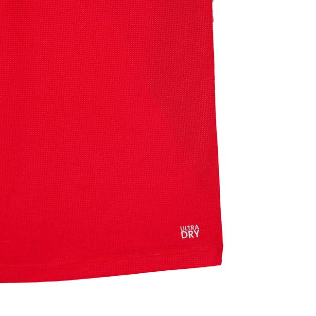 Red - Close up - Lacoste Mens Novak Djokovic Regular Tennis Polo Shirt