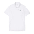 White - Front - Lacoste Mens Novak Djokovic Regular Tennis Polo Shirt