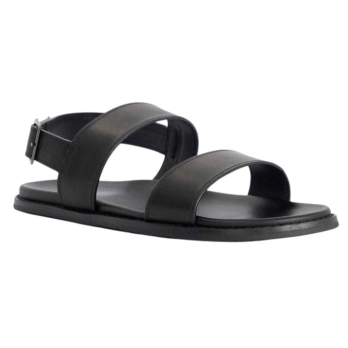 Black - Lifestyle - Dune London Mens Leather Sandals