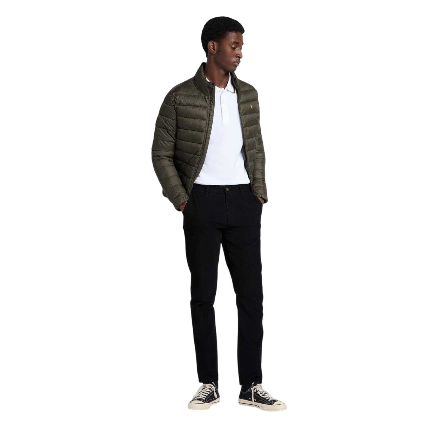Evergreen - Side - Farah Mens Joel Quilted Regular Puffer Jacket