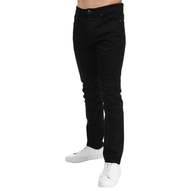 Black - Front - Boss Mens Tapered Jeans