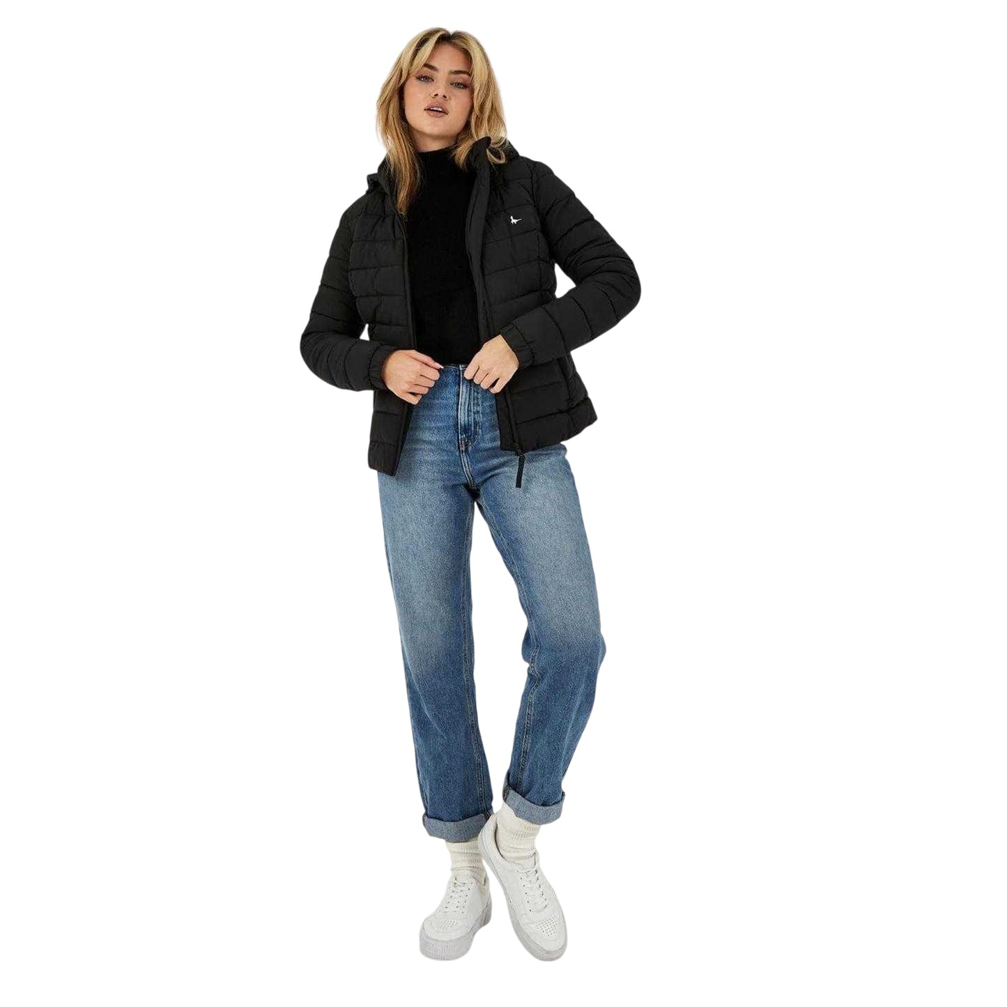 Black - Lifestyle - Jack Wills Womens-Ladies Luna Puffer Jacket