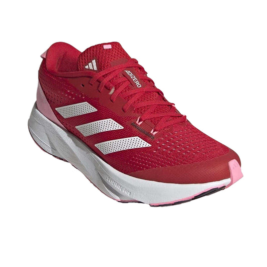 Red-White - Front - Adidas Womens-Ladies Adizero Running Trainers