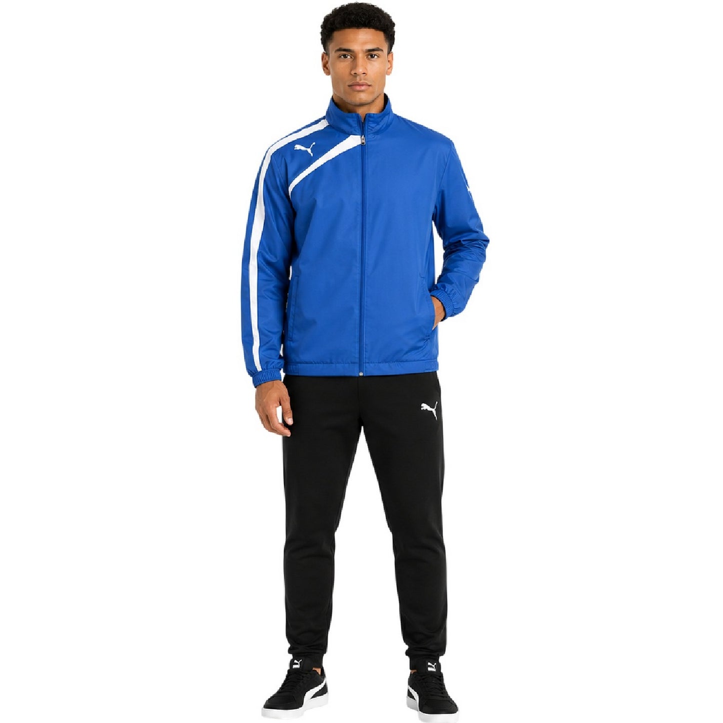 Blue - Lifestyle - Puma Mens Spirit Woven Training Jacket