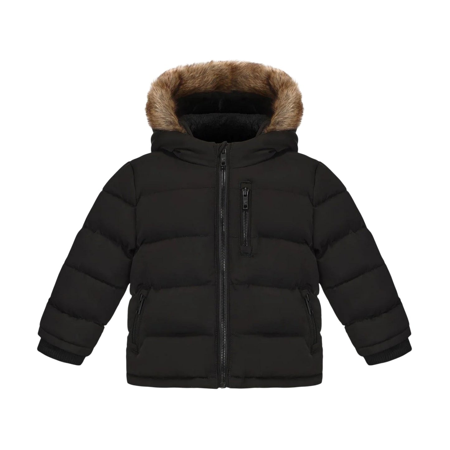 Black - Front - SoulCal Baby Bubble Puffer Jacket
