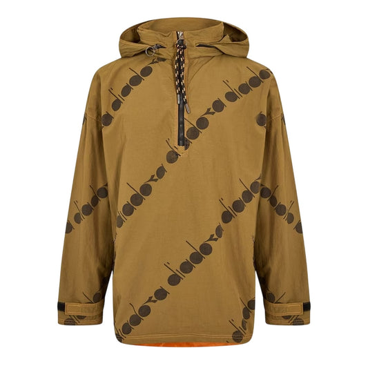 Olive Green - Front - Diadora Mens All Over Logo Anorak