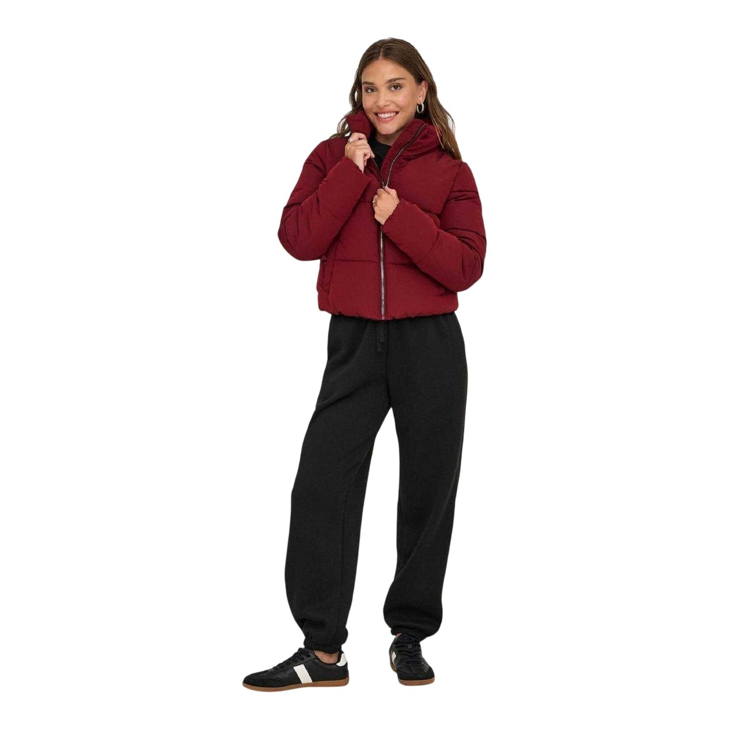 Wine - Lifestyle - Only Womens-Ladies Dolly Puffer Jacket