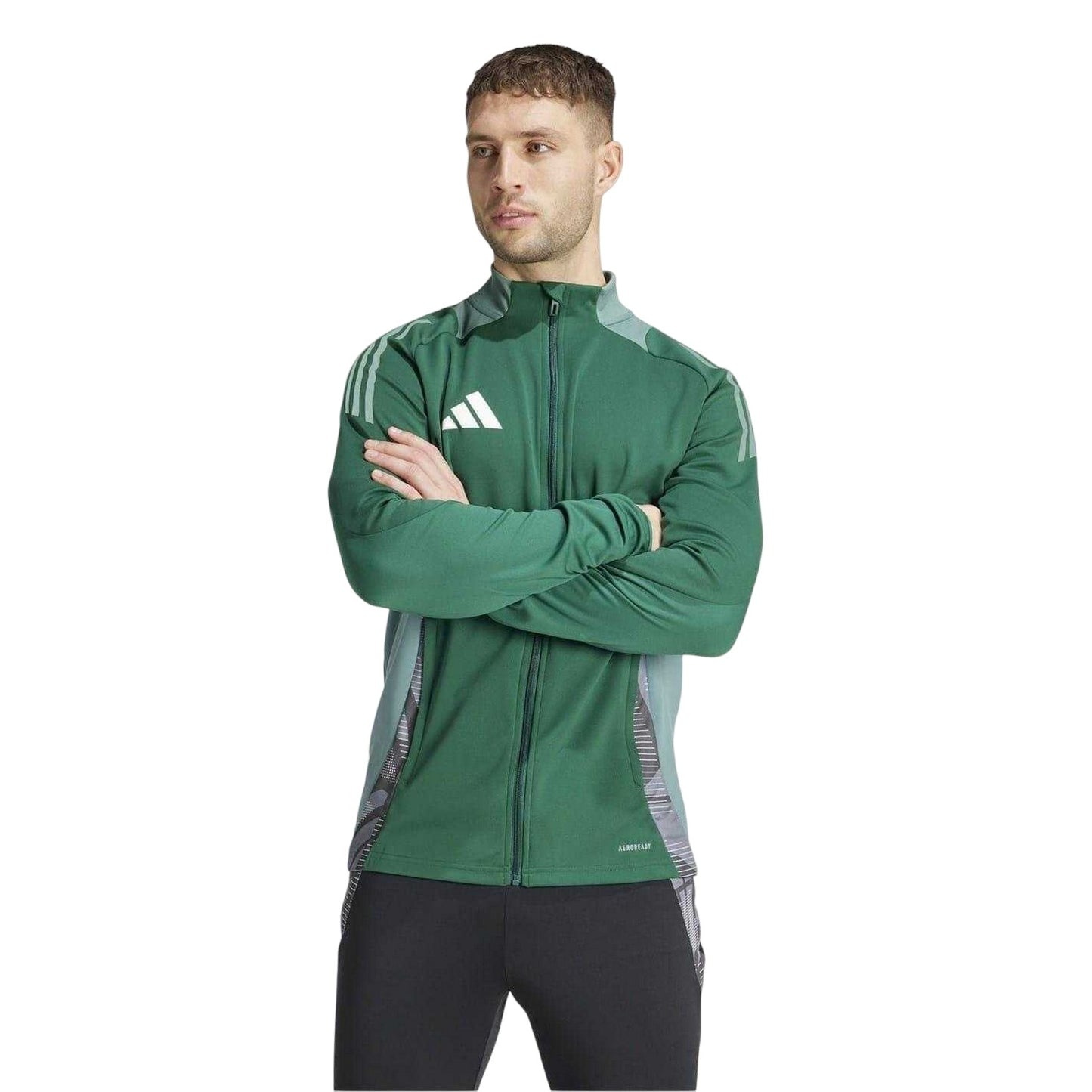 Dark Green - Pack Shot - Adidas Mens Tiro 24 Competition Training Track Jacket