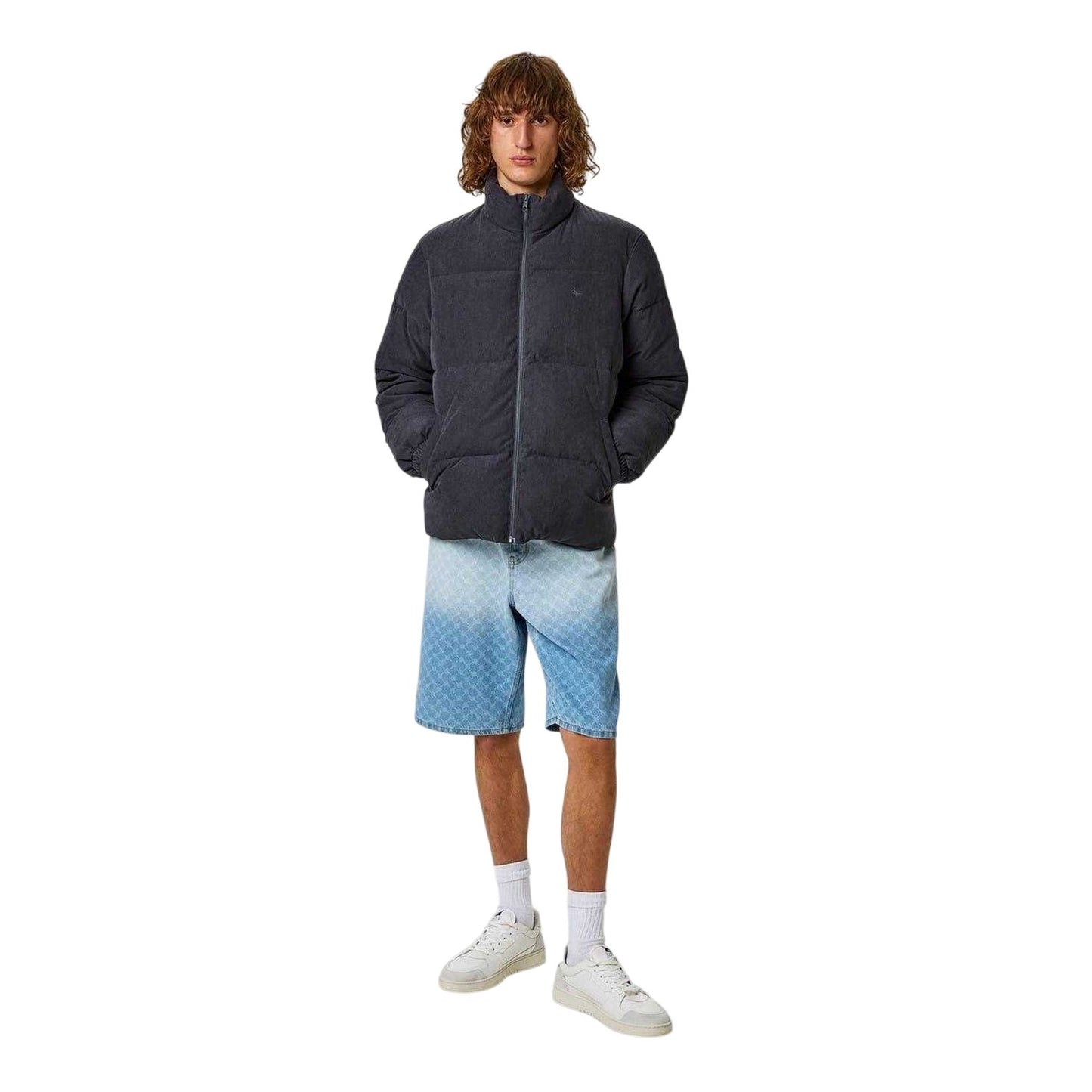 Washed Black - Lifestyle - Jack Wills Mens Corduroy Puffer Jacket