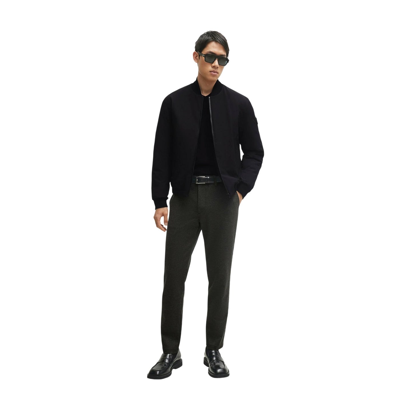 Black - Pack Shot - Boss Mens Kaiton Plain Slim Suit Trousers