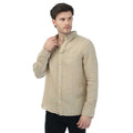 Beige - Front - Gant Mens Linen Regular Shirt