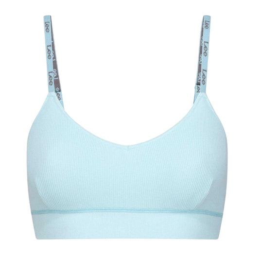 Soft Blue - Front - Lee Womens-Ladies Alvina V Neck Bralette